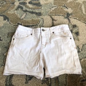 Justice Simply Low White Jean Shorts